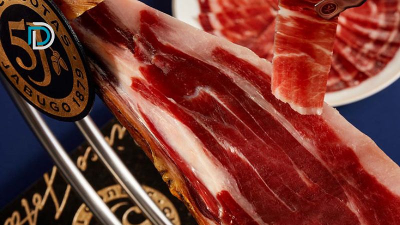 thịt đùi lợn muối iberico thái lát mỏng
