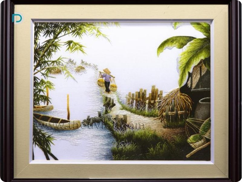 Tranh Thêu Tay Huế 1